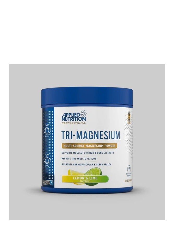 Applied Nutrition Tri-Magnesium, Lemon & Lime Flavor, 200g