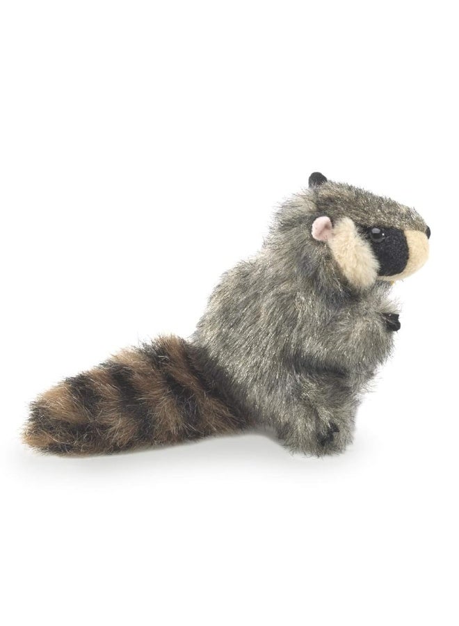 Folkmanis Mini Raccoon Finger Puppet, Gray, 1 EA