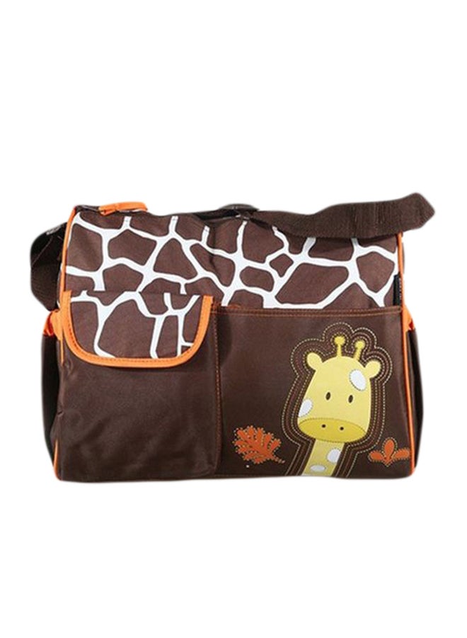 Giraffe Printed Multi-Functional Diaper Bag