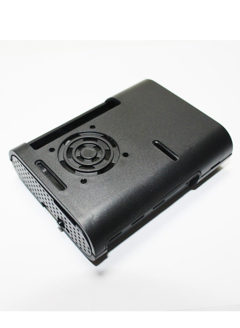 Raspberry Pi 5 Case with Active Cooler Heatsink PWM Adjustable Speed Cooling Fan Slim ABS Enclosure Box