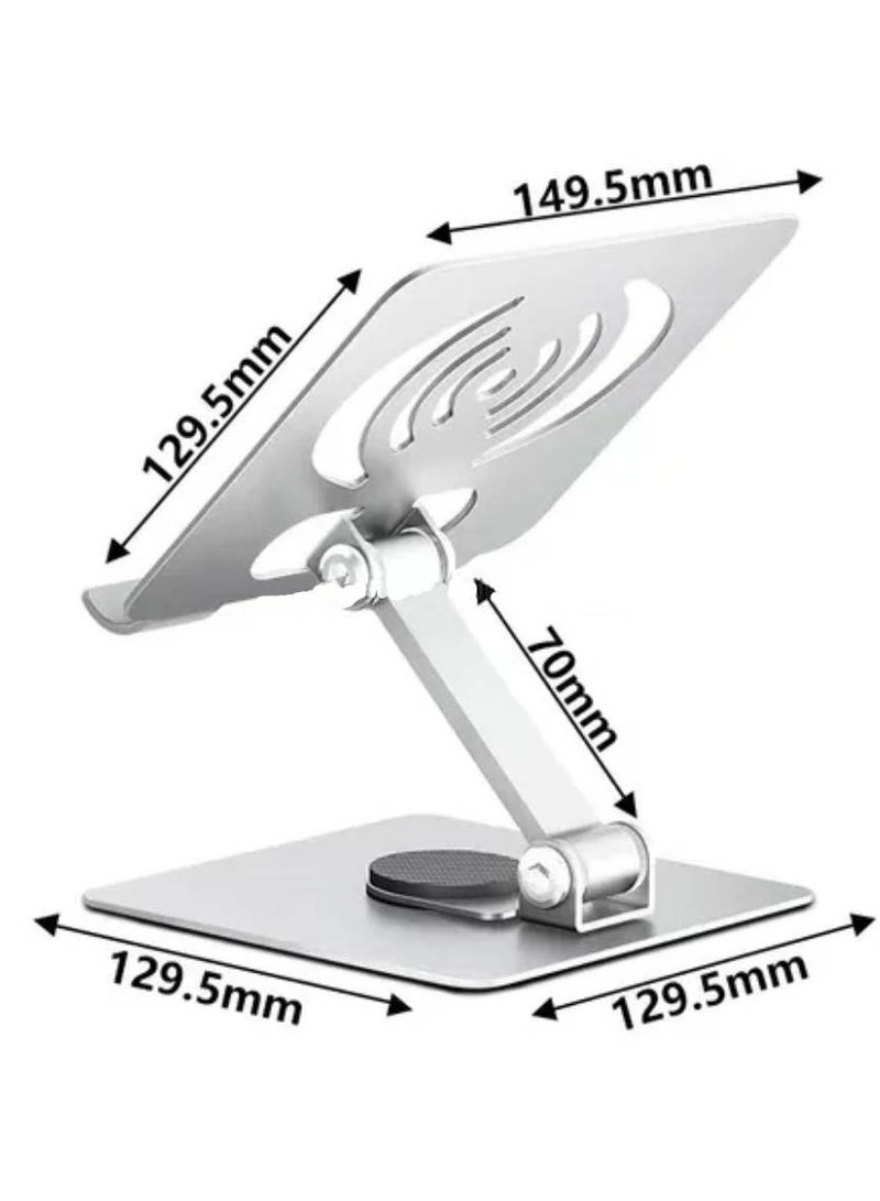 360-Degree Folding Aluminum Mini Laptop Stand – Compact and Lightweight for Home, Office, and Travel Use