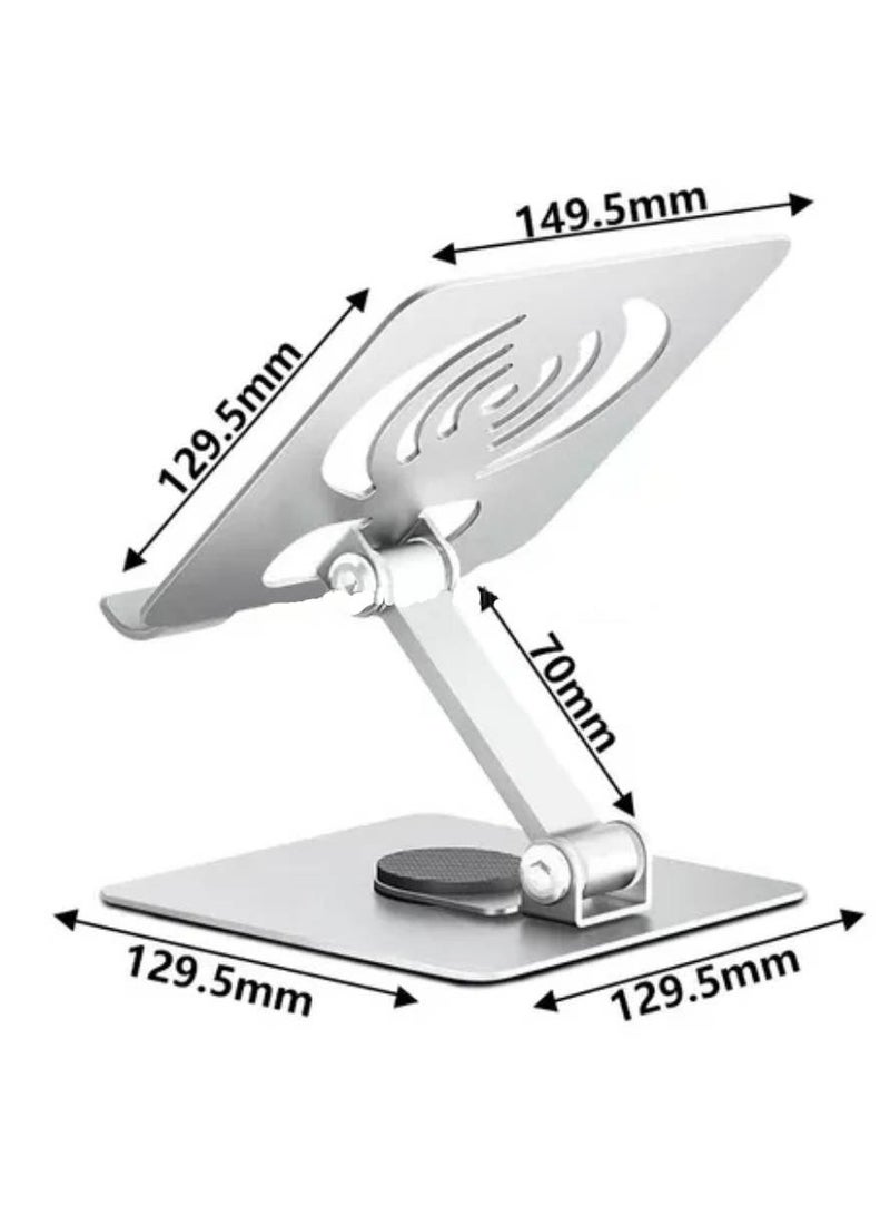 360-Degree Folding Aluminum Mini Laptop Stand – Compact and Lightweight for Home, Office, and Travel Use