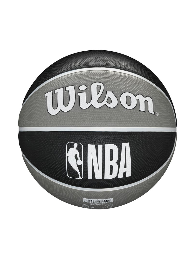 NBA Team Alliance Basketball Brooklyn Nets - Size 7 for +12 years old and Adults - Black/Grey