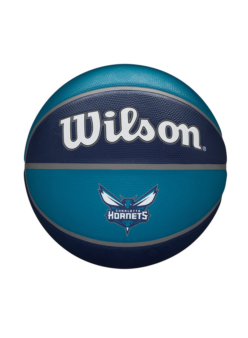 NBA Team Alliance Basketball Charlotte Hornets - Size 7 for +12 years old and Adults - Navy/Blue