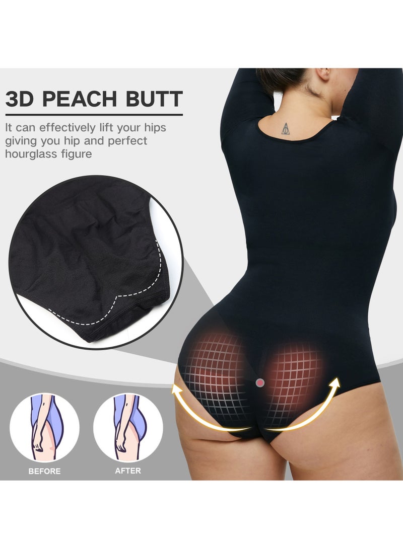 2-PACK Postpartum Long-sleeved Seamless Bodycon Underwear Bottoming Shirt