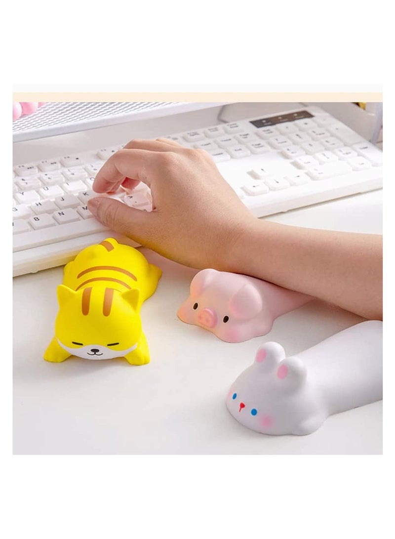 Wrist Rest Support for Mouse Keyboard Computer Arm Rest for Desk Ergonomic Kawaii Office Supplies Slow Rising PU Mouse Pad