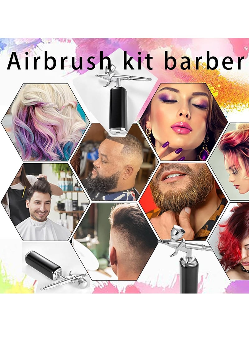 Airbrush Kit, Wireless Portable Airbrush Compressor, Rechargeable Cordless Airbrush, Mini Air Brush, Handheld Airbrush Gun for Barber, Model Painting, Nail Art, Makeup