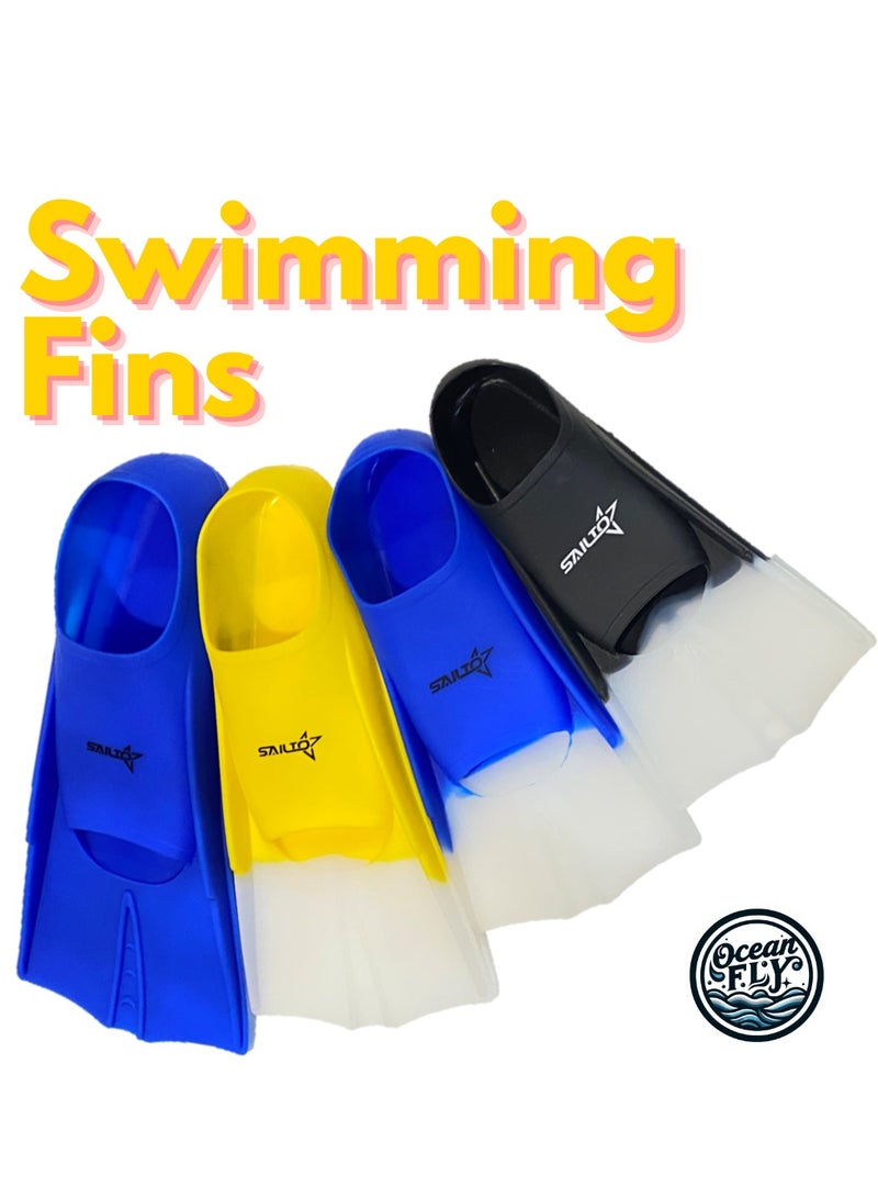 Oakura Sailto Swim Training Fins – Premium Silicone Fins for Kids, Teens, and Adults – Perfect for Enhanced Swimming Performance!