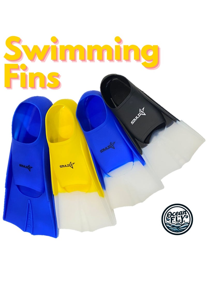 Oakura Sailto Swim Training Fins – Premium Silicone Fins for Kids, Teens, and Adults – Perfect for Enhanced Swimming Performance!