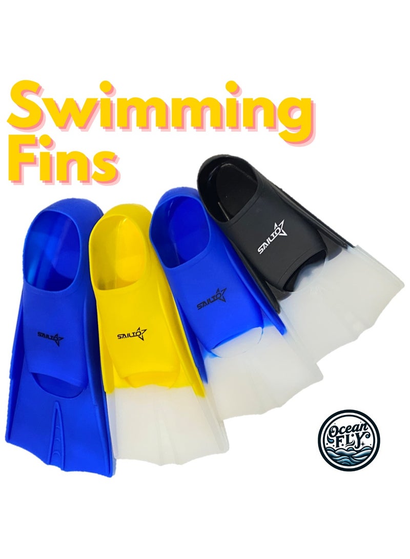 Oakura Sailto Swim Training Fins – Premium Silicone Fins for Kids, Teens, and Adults – Perfect for Enhanced Swimming Performance!