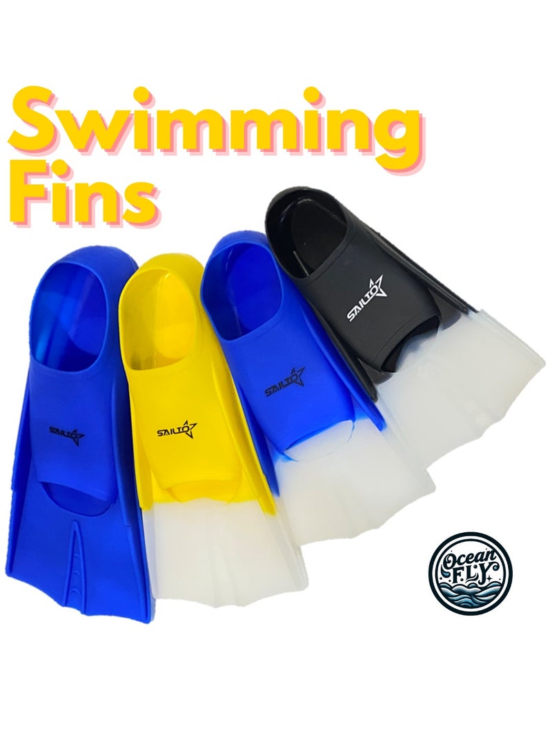 Oakura Sailto Swim Training Fins – Premium Silicone Fins for Kids, Teens, and Adults – Perfect for Enhanced Swimming Performance!