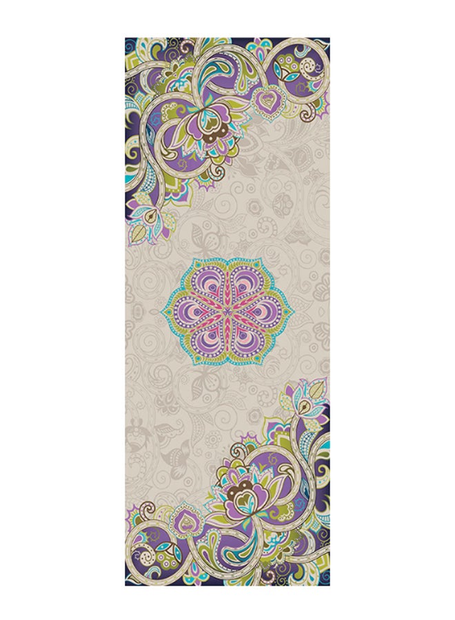 Floral Print Quick Dry Non-Slip Blanket Yoga Mat Towel