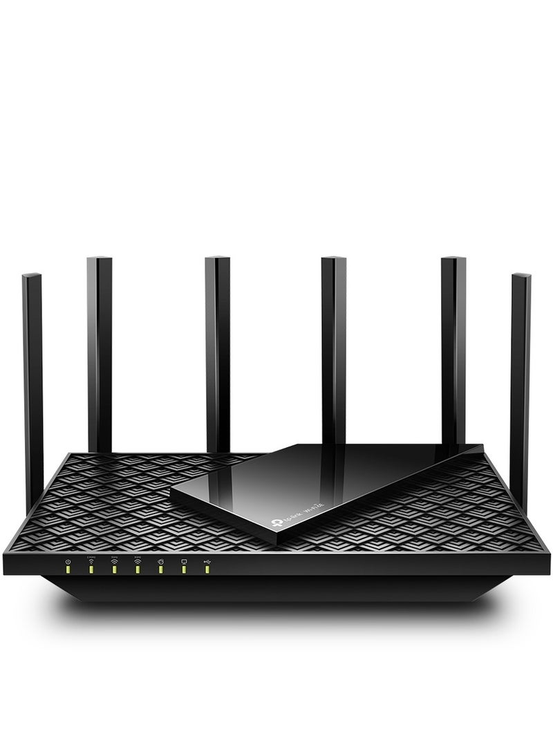 AXE5400 Tri-Band WiFi 6E Archer AXE75 Gigabit Wireless Internet Ax Router For Gaming VPN One Mesh WPA3 Black