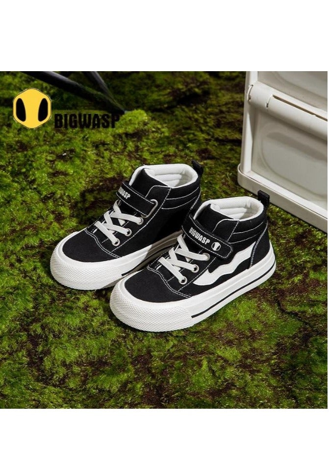 Children's Soft Soled High Top Canvas Casual Sports Board Shoes