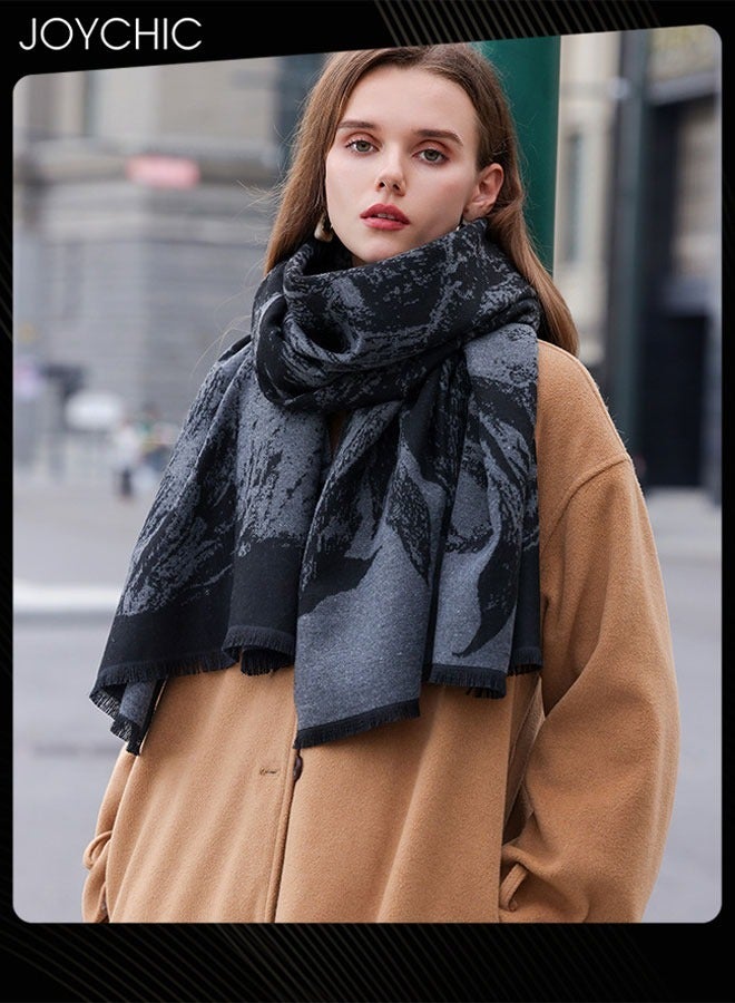 Fashionable Women Autumn and Winter Outdoor Windproof Warm Skin-friendly Scarf