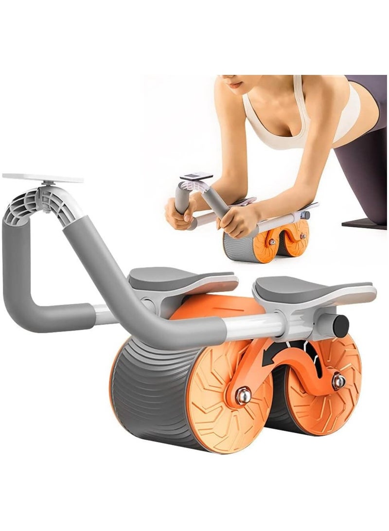 Automatic Rebound Abdominal Wheel, Domestic Abdominal Exercise Wheel, New Abs Roller Wheel with Timer, Plank Ab Roller Wheel for Abdominal Core Strength Training