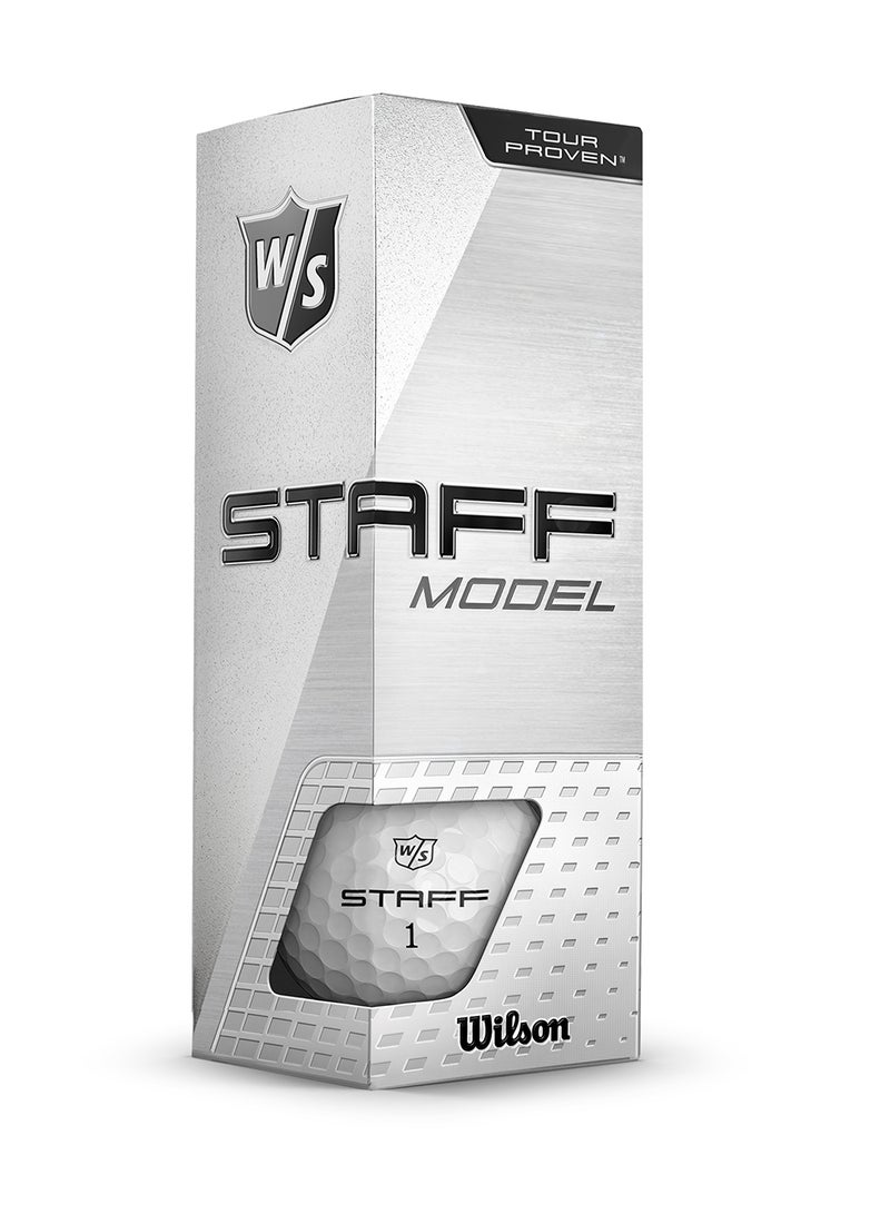 Staff Model White Golf Balls, Pack of 12