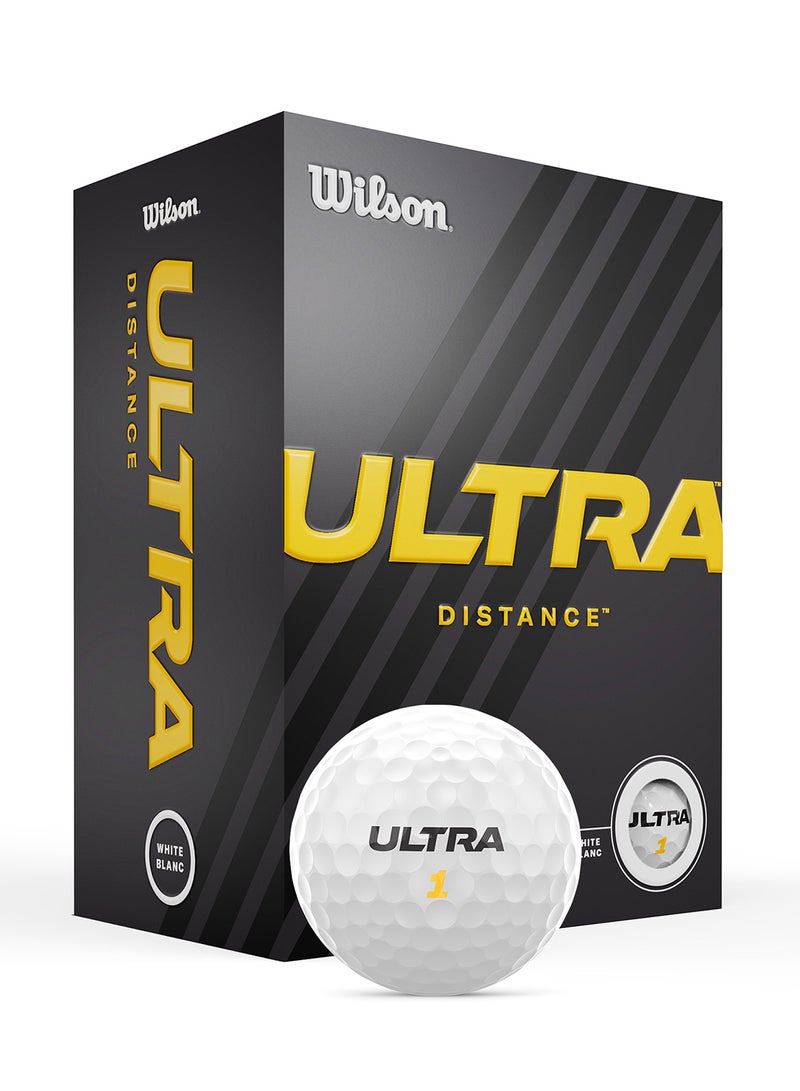 Ultra Distance 24 Pack Golf Balls, White