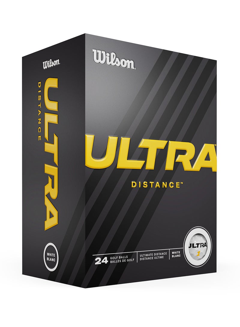 Ultra Distance 24 Pack Golf Balls, White