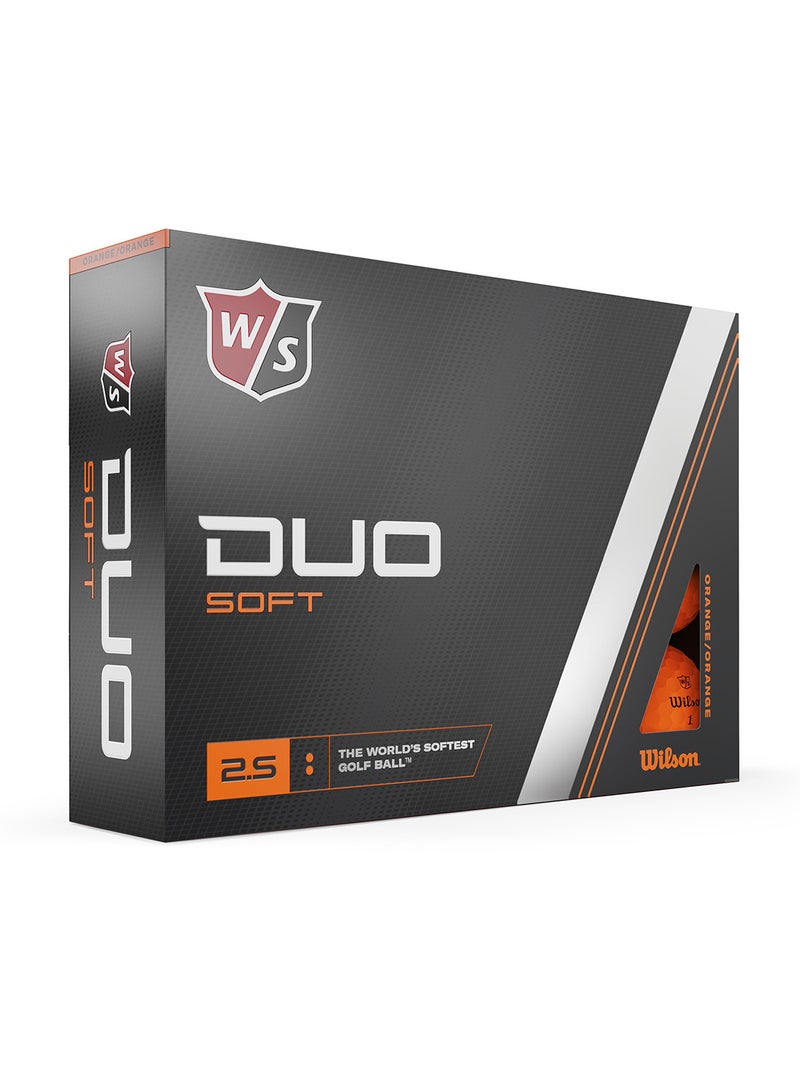 Staff Duo Orange Golf Balls, Pack of 12