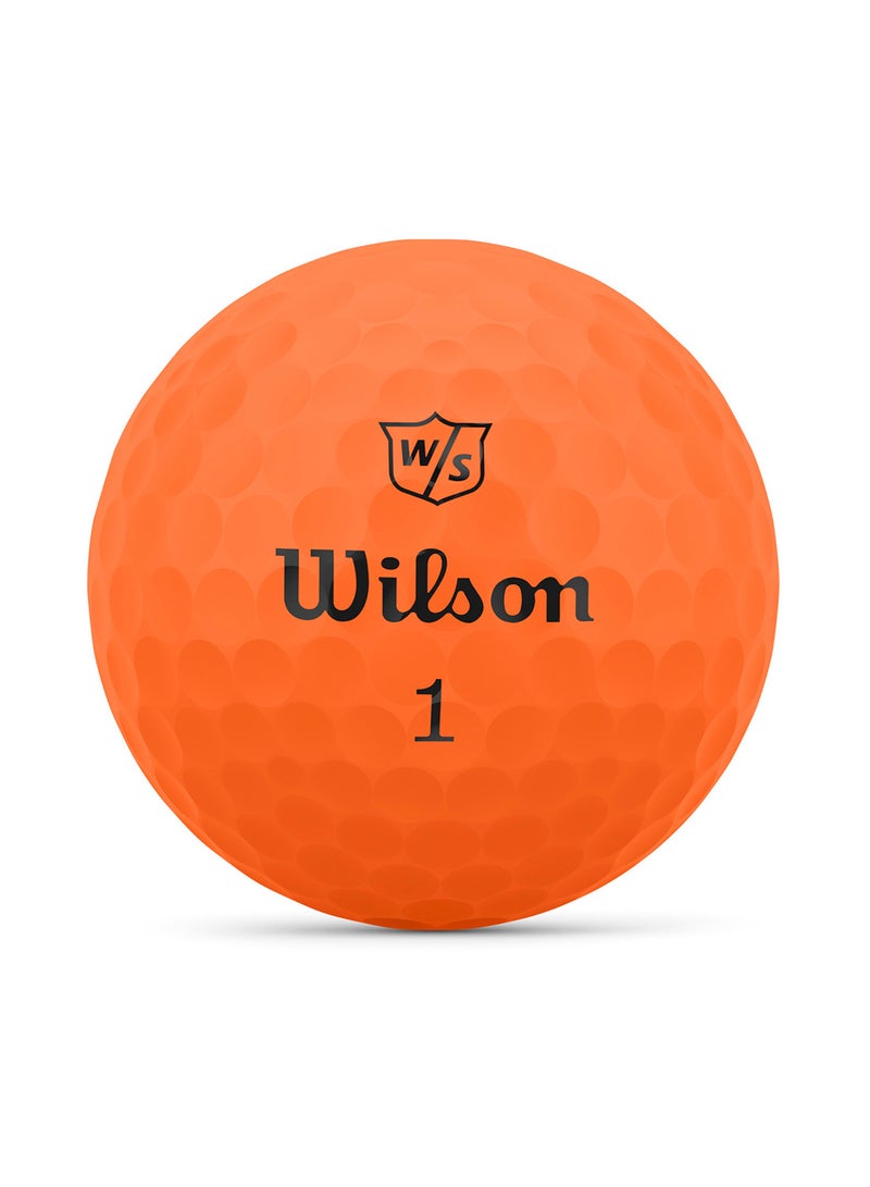 Staff Duo Orange Golf Balls, Pack of 12