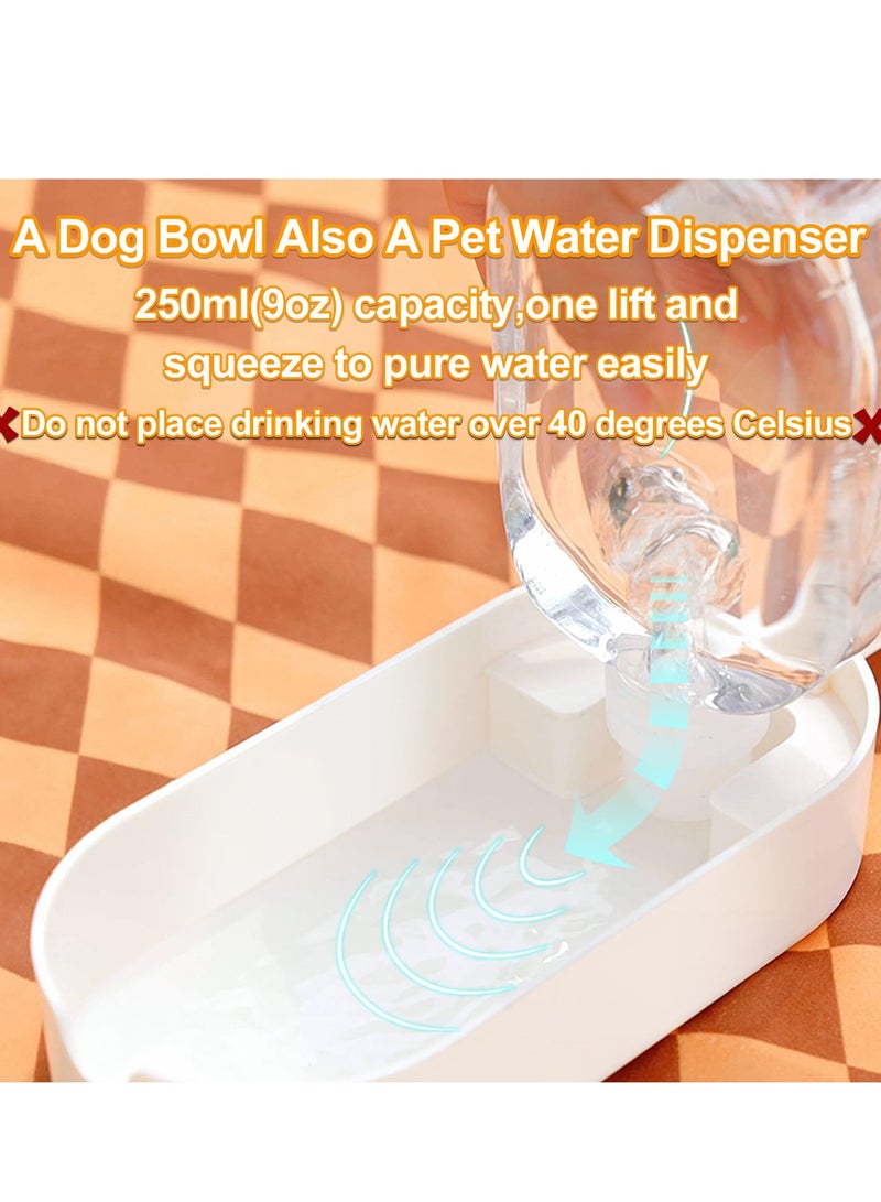 2-in-1 Portable Dog Water Bottle & Bowl - Leak Proof, Foldable Pet Dispenser for Hiking, Travel & Outdoor Adventures - Ideal for Dogs & Cats