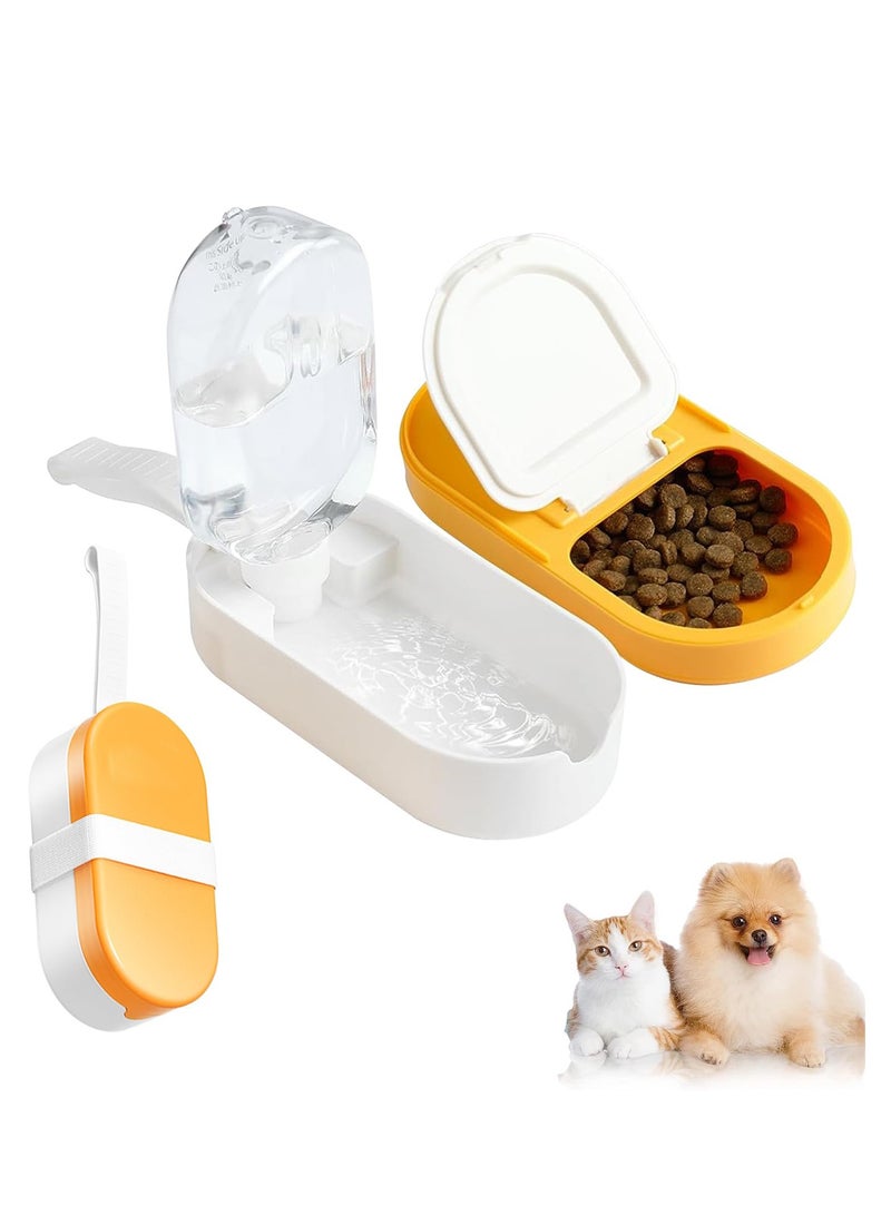 2-in-1 Portable Dog Water Bottle & Bowl - Leak Proof, Foldable Pet Dispenser for Hiking, Travel & Outdoor Adventures - Ideal for Dogs & Cats