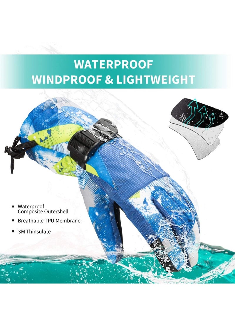 Winter Waterproof Ski & Cycling Gloves - Touchscreen, Breathable & Warm for Men, Women & Kids - Perfect for Snow Sports & Outdoor Activities