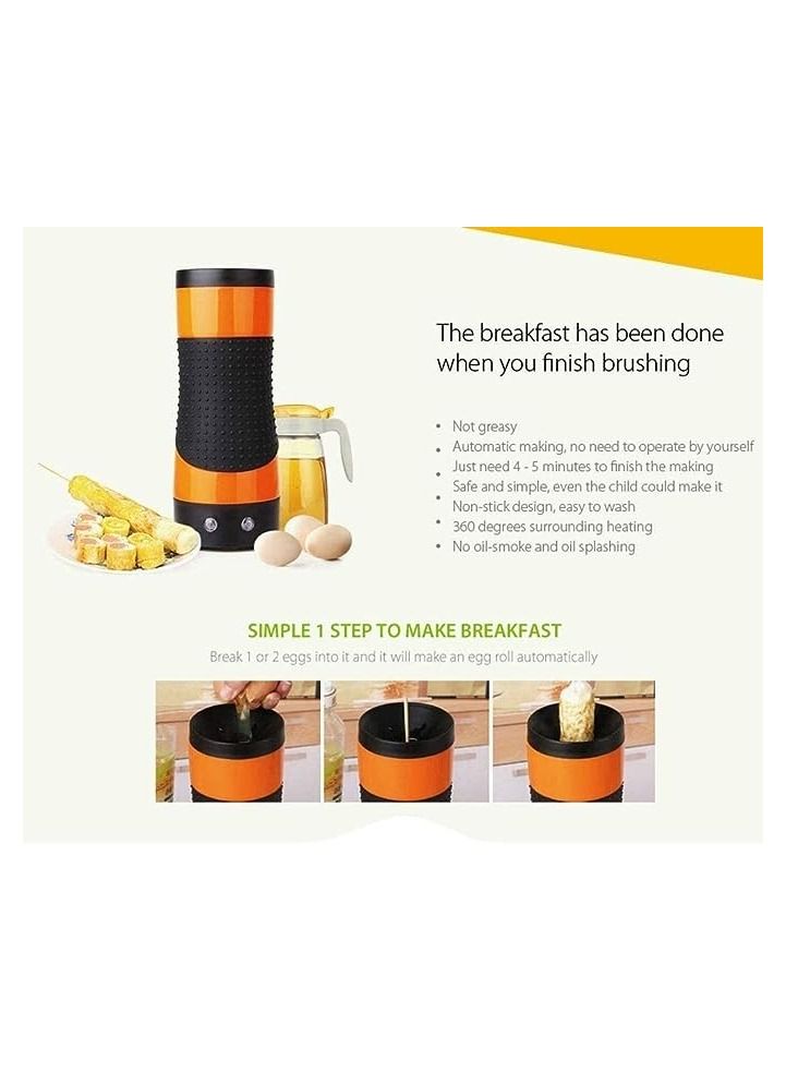 Egg Boiler Egg Roll Machine Automatic Egg Eggur Sausage Machine Sausage Roll Eggs from Manufacturer to Eggs from Boiler Electric Power Vertical Egg Omelette Eggs Non-Stick 220V - Multicolor