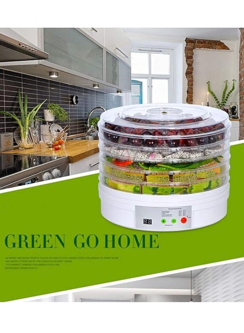 Food Dryer Fruit Dehydrater Timer Mushroom Vegetable Fruit Dryer, Food Dryer with Adjustable Temperature Control