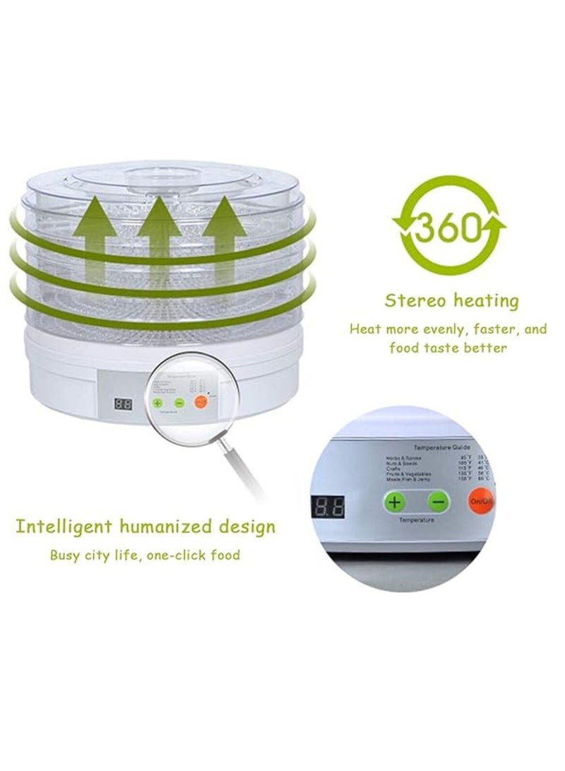 Food Dryer Fruit Dehydrater Timer Mushroom Vegetable Fruit Dryer, Food Dryer with Adjustable Temperature Control