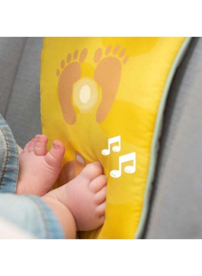 Musical Car Seat Toys for 0-12 Month Old Babies - Activity Center with Sensory Soft Hanging Toys and Mirror - Carseat Gift for Infants