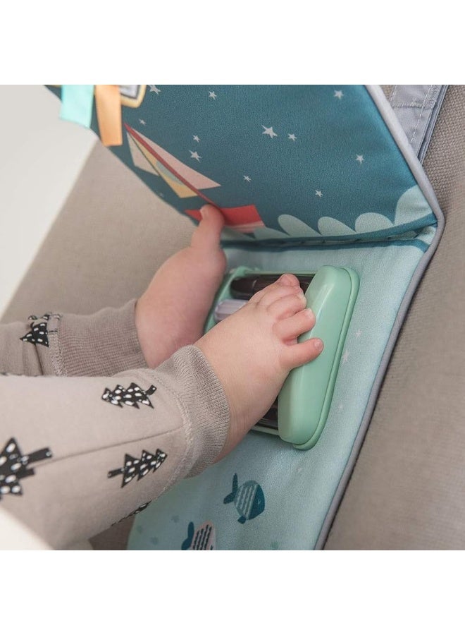 Infant Car Toy Travel Activity Center Baby Car Seat Toys for Babies 0-6 Months Arch with Mirror, Rattle, Teether Hanging Toy for Baby Infant 0-6-12 Months, Sensory Gift 3 6 12 Months Baby Boys Girls