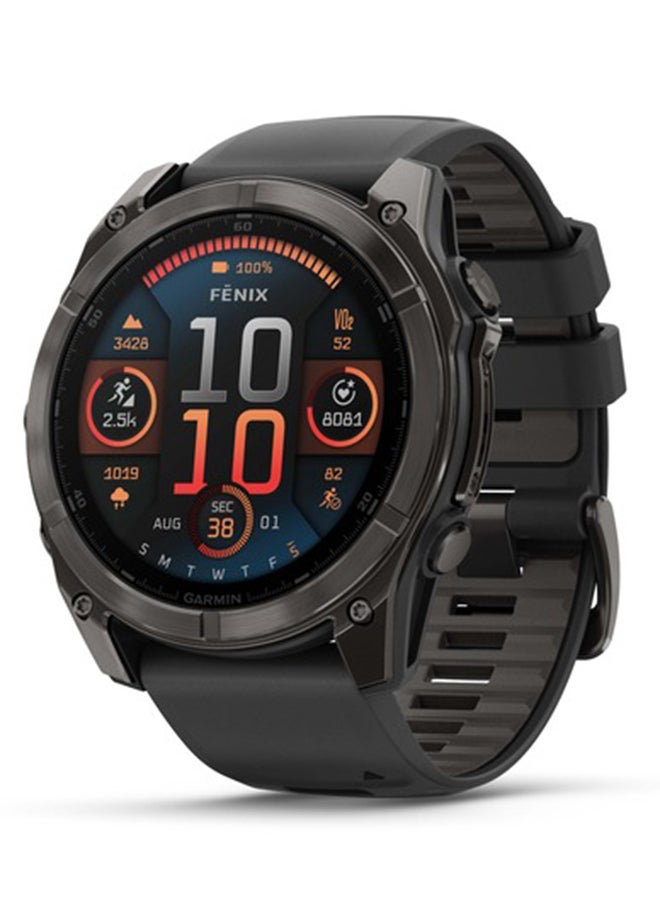 Fenix 8 - 51MM - Up To 48 Days Battery Life with Solar Charging - 1.4