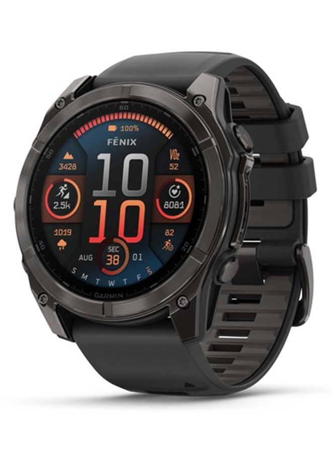 Fenix 8 - 51MM - Up To 48 Days Battery Life with Solar Charging - 1.4