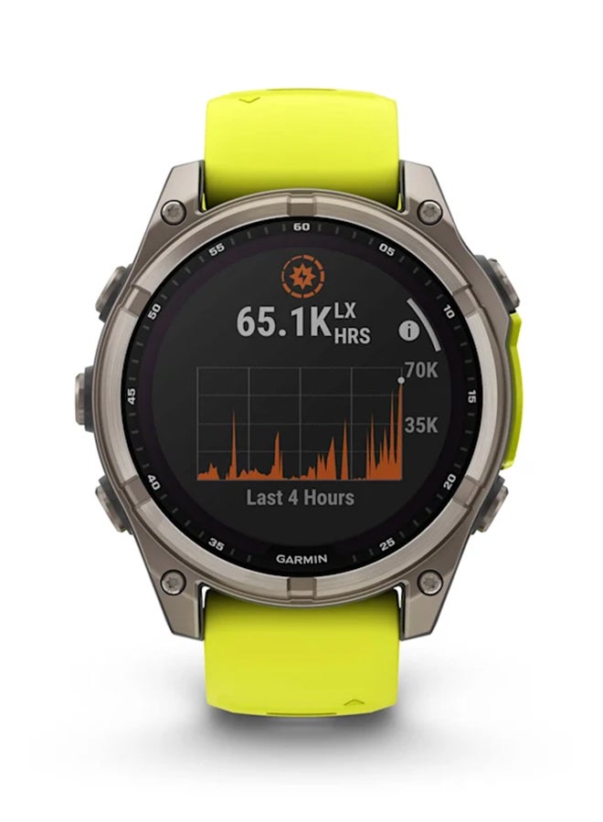 Fenix 8 - 47MM - Up To 48 Days Battery Life with Solar Charging - 1.3