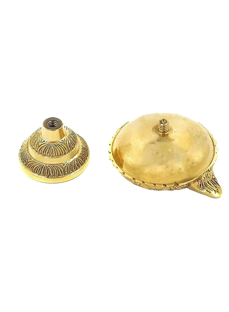 Pack of 4 brass Diya for Festival | Kuber Diya | Metal Diya | Brass Diya | Deepak | Diwali Gift | Diya for Gift | Oil Lamp