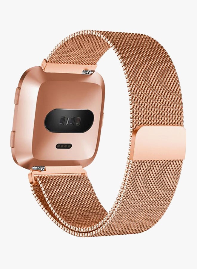 Replacement Band For Fitbit Versa 5.3-7.5inch Gold