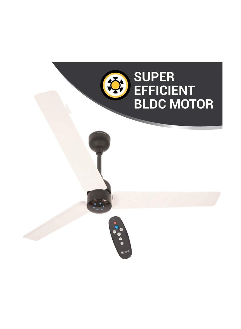 atomberg Renesa 1200 mm BLDC Motor with Remote 3 Blade Ceiling Fan (Brown and Black, Pack of 1) Renesa 1200 mm BLDC Motor with Remote 3 Blade Ceiling Fan (White and Black, Pack of 1)