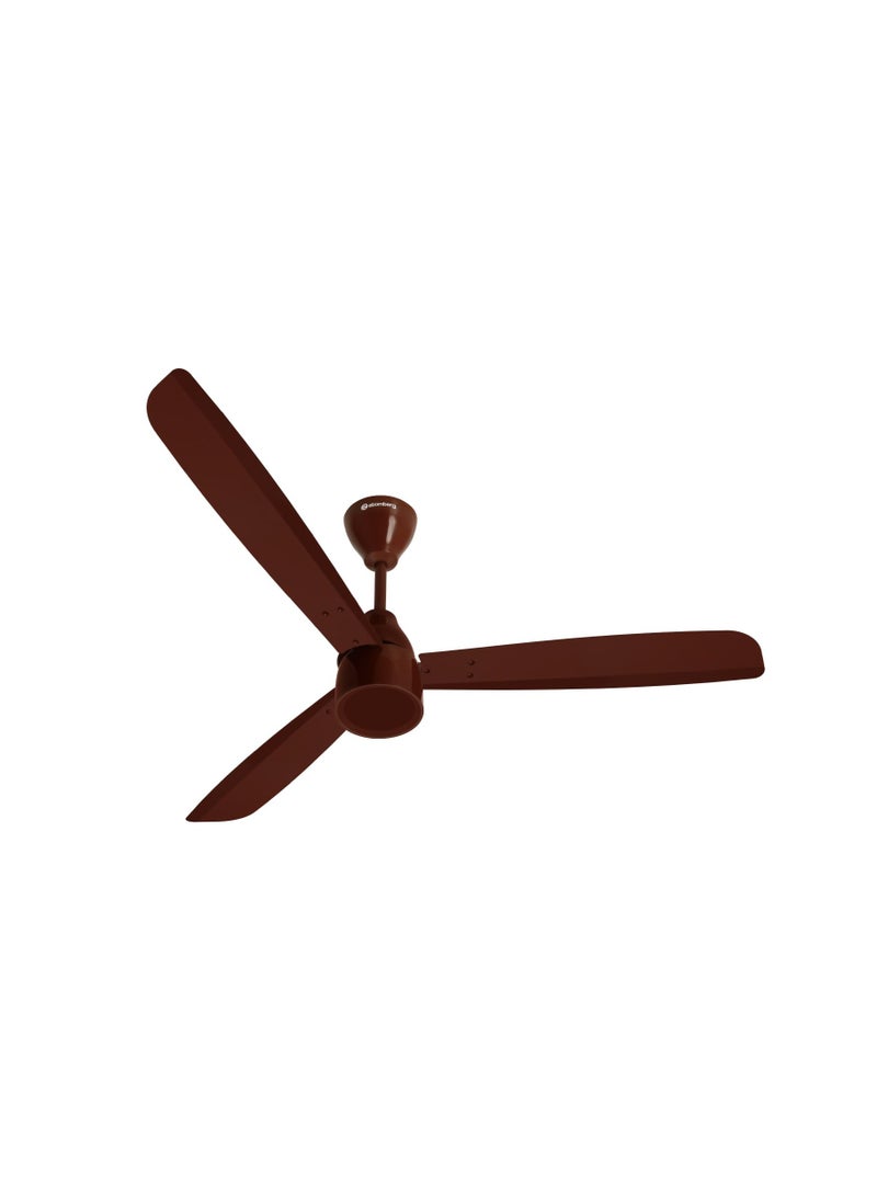 atomberg Renesa Prime 1200mm BLDC Ceiling Fan Compatible with Regulators | Without Remote | BEE 5 star Rated Energy Efficient Ceiling Fan | High Air Delivery with LED Indicator (Gloss Brown)