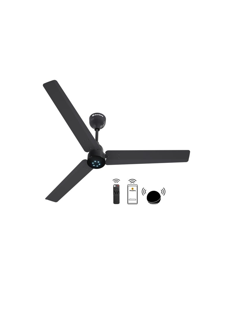 atomberg Renesa Smart 1200mm BLDC Ceiling Fan with IoT & Remote |Energy Efficient Ceiling Fan | High Air Delivery with LED Indicators (Pebble Grey)