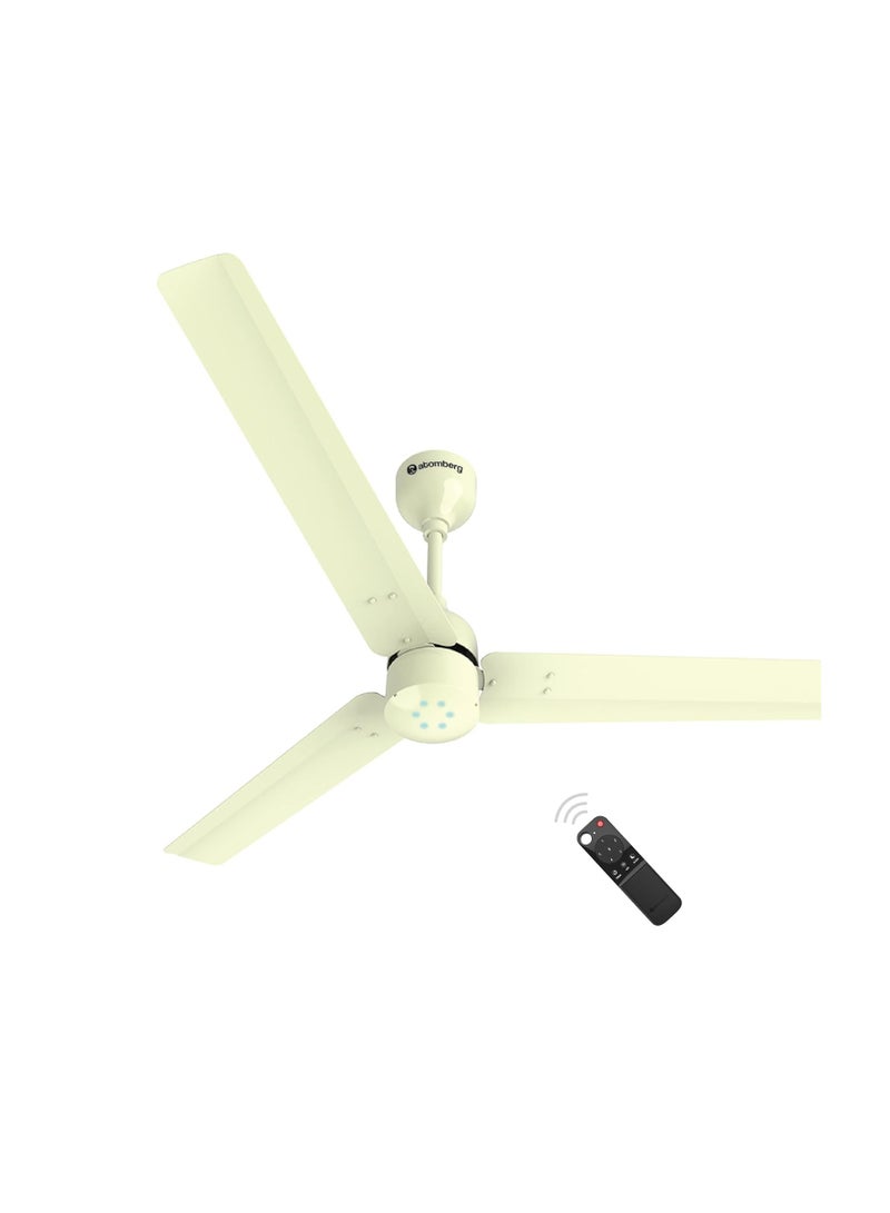 atomberg Renesa 1200mm BLDC Ceiling Fan with Remote Control | BEE 5 star Rated Energy Efficient Ceiling Fan | High Air Delivery with LED Indicators | 2+1 Year Warranty by Atomberg (Gloss Ivory)