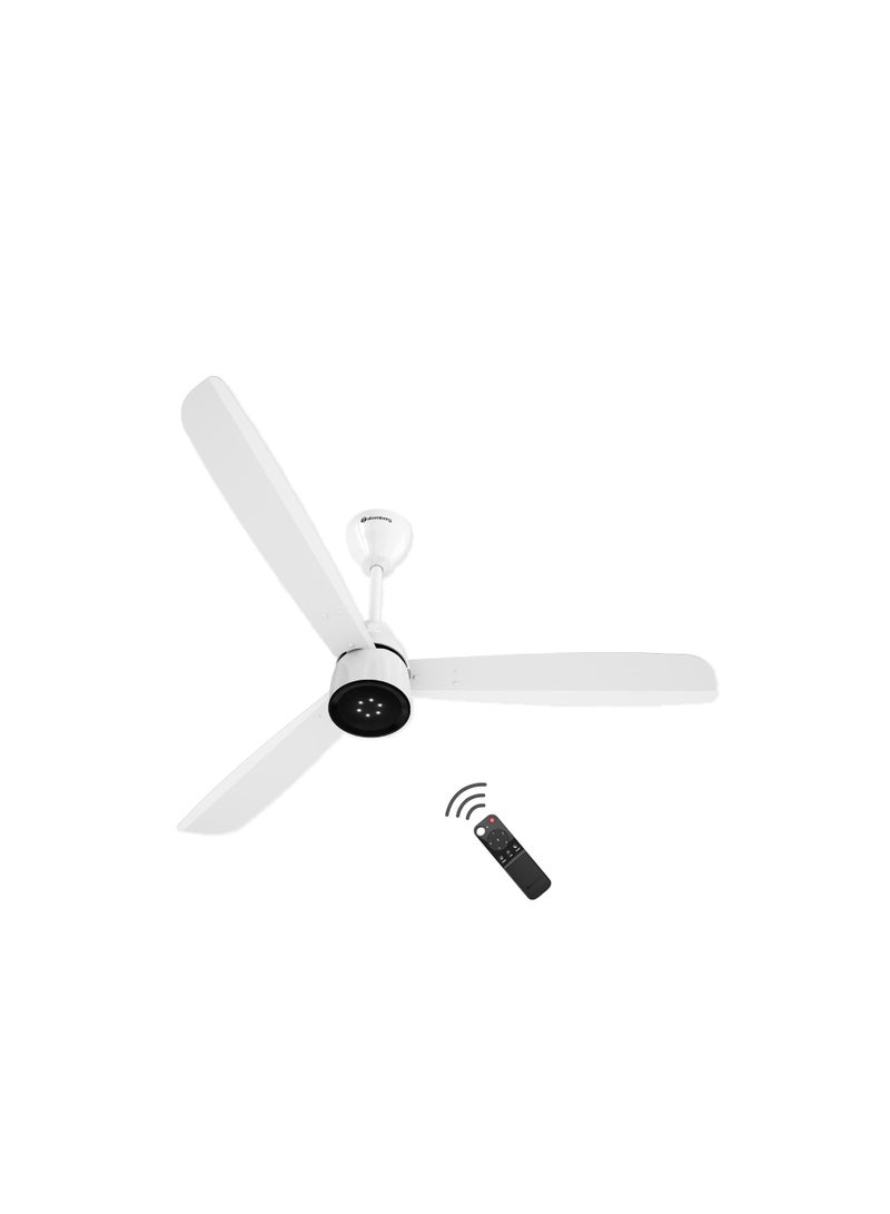 atomberg Renesa Enzel 1200mm BLDC Ceiling Fan with Remote Control | BEE 5 star Rated Energy Efficient Ceiling Fan | High Air Delivery with LED Indicators | 1+1 Year Warranty (Gloss White)