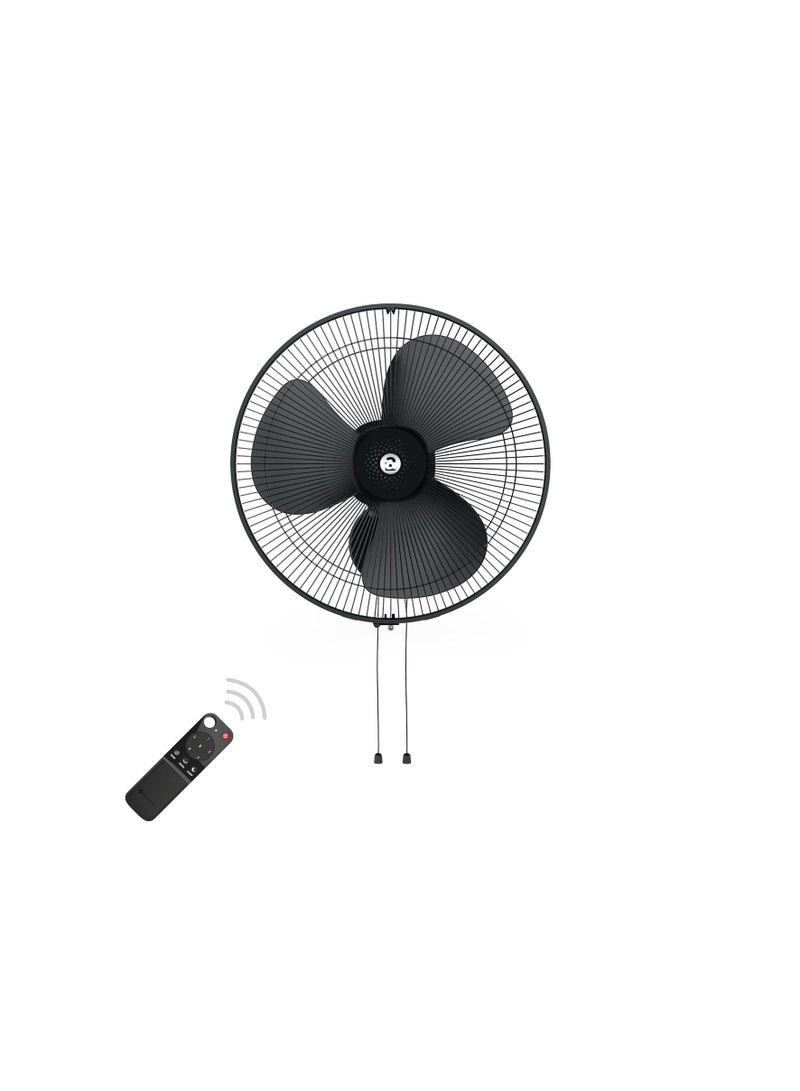 atomberg Renesa 400mm Wall Mount Fan | Wall Fans for Home | Silent BLDC Wall Fan | Remote with Timer & Sleep Control | 1+1 Year Warranty (Midnight Black)