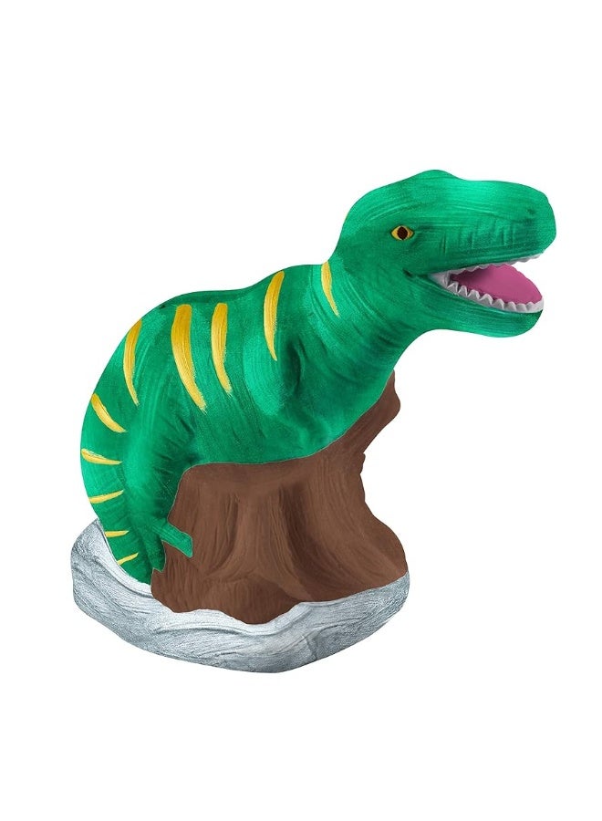 Original Stationery Paint Your Own Dinosaur Money Bank, Awesome Craft Kit with 13 Paint Colors, Roarsome Crafts for Kids and Fun Birthday Gift Idea