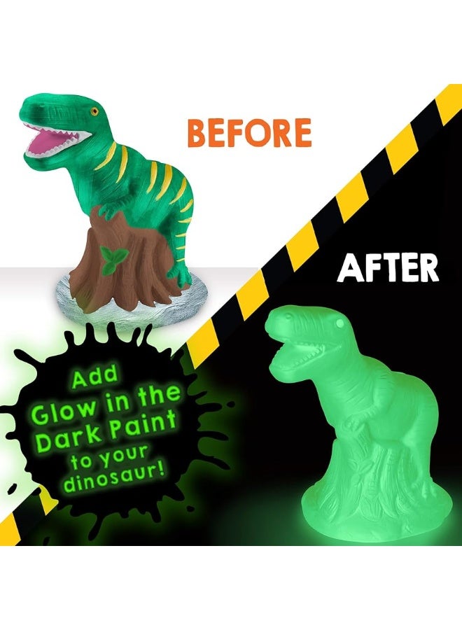 Original Stationery Paint Your Own Dinosaur Money Bank, Awesome Craft Kit with 13 Paint Colors, Roarsome Crafts for Kids and Fun Birthday Gift Idea