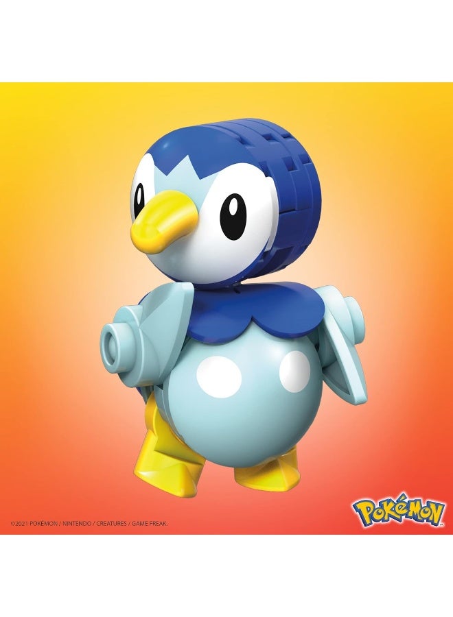 MEGA Pokemon Piplup Building Set with 18 Bricks and Special Pieces, Toy Gift Set for Ages 6 and up