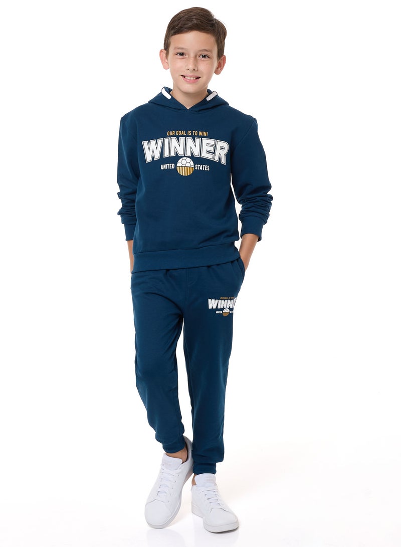 Boys' 2-Piece Hoodie and Jogger Set (8-14 yrs) Navy