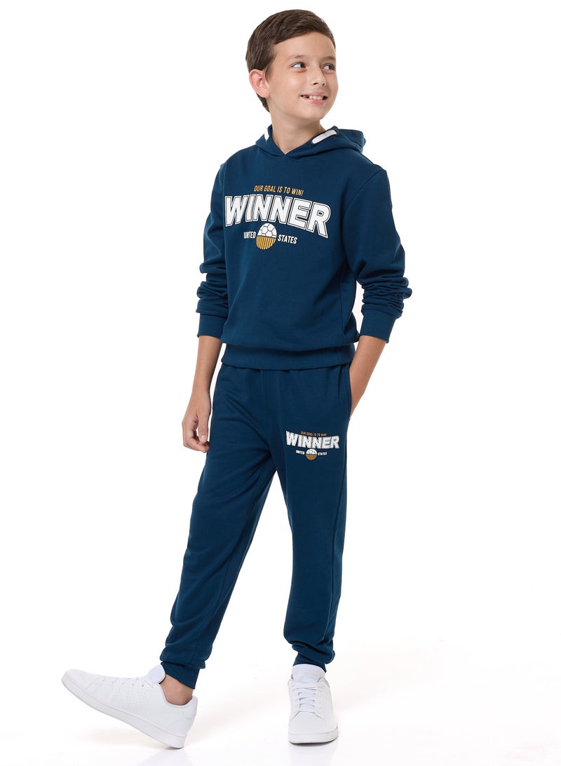 Boys' 2-Piece Hoodie and Jogger Set (8-14 yrs) Navy