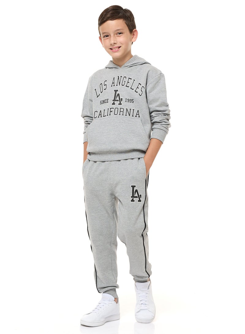 Boys' 2-Piece Hoodie and Jogger Set (8-14 yrs) Grey